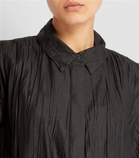 celine grey pleated shirt 2018 collection